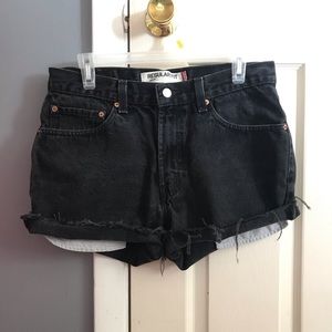 Levi’s Regular fit 505 Jean Shorts (Black)